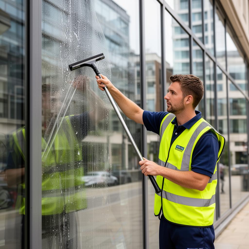 Commercial window cleaning in London